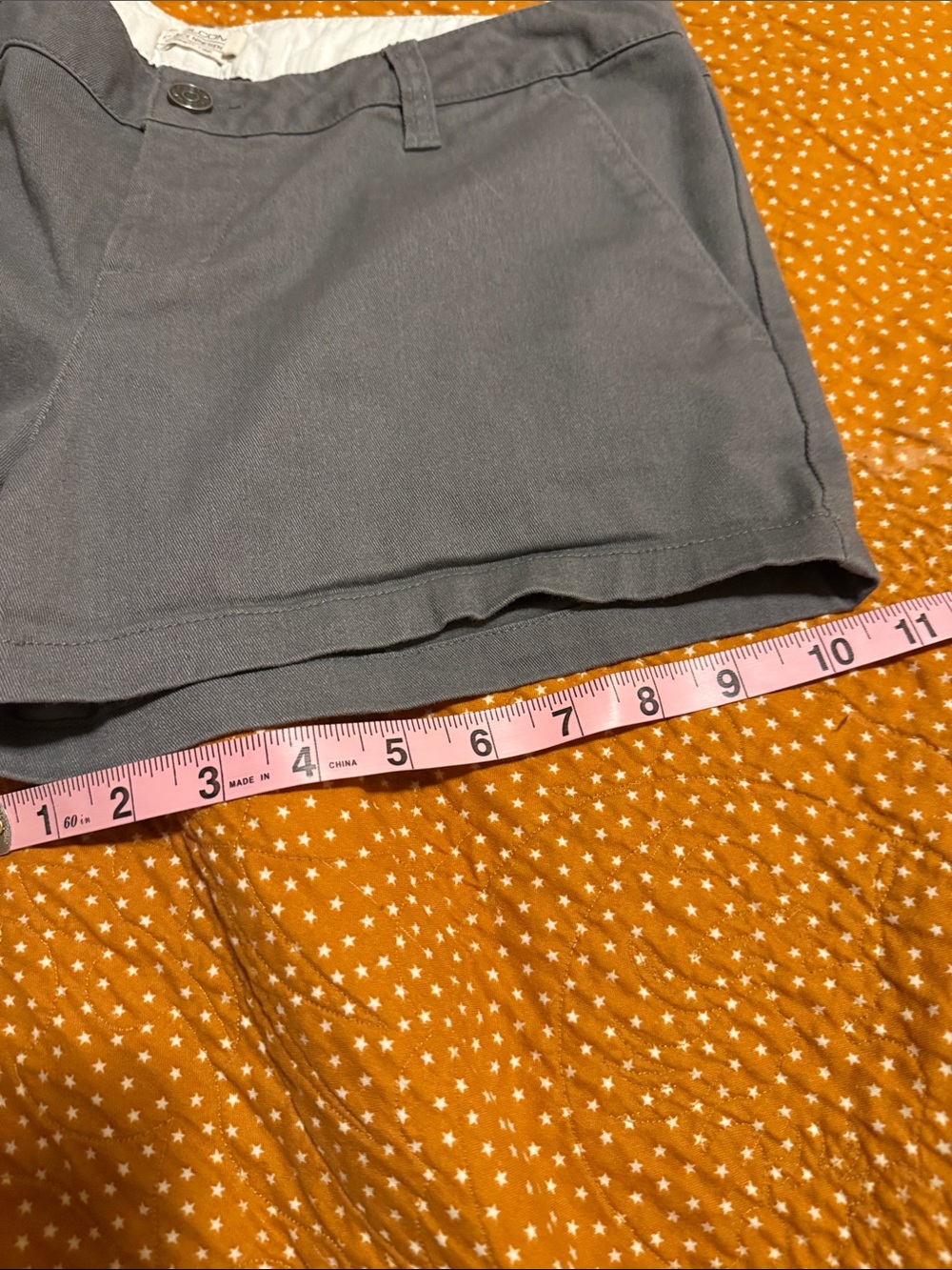 Volcom Women's Charcoal High Waist Casual Shorts - Picture 7 of 8